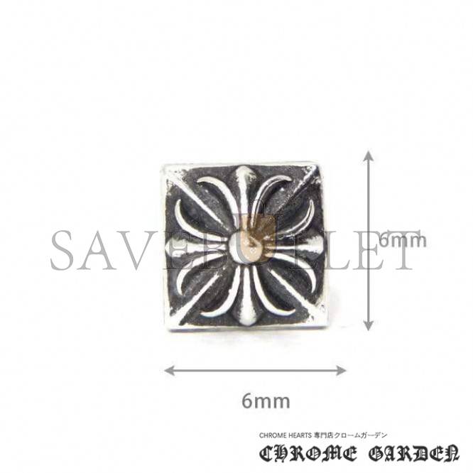 CHROME HEARTS PYRAMID PLUS STUD EARRINGS