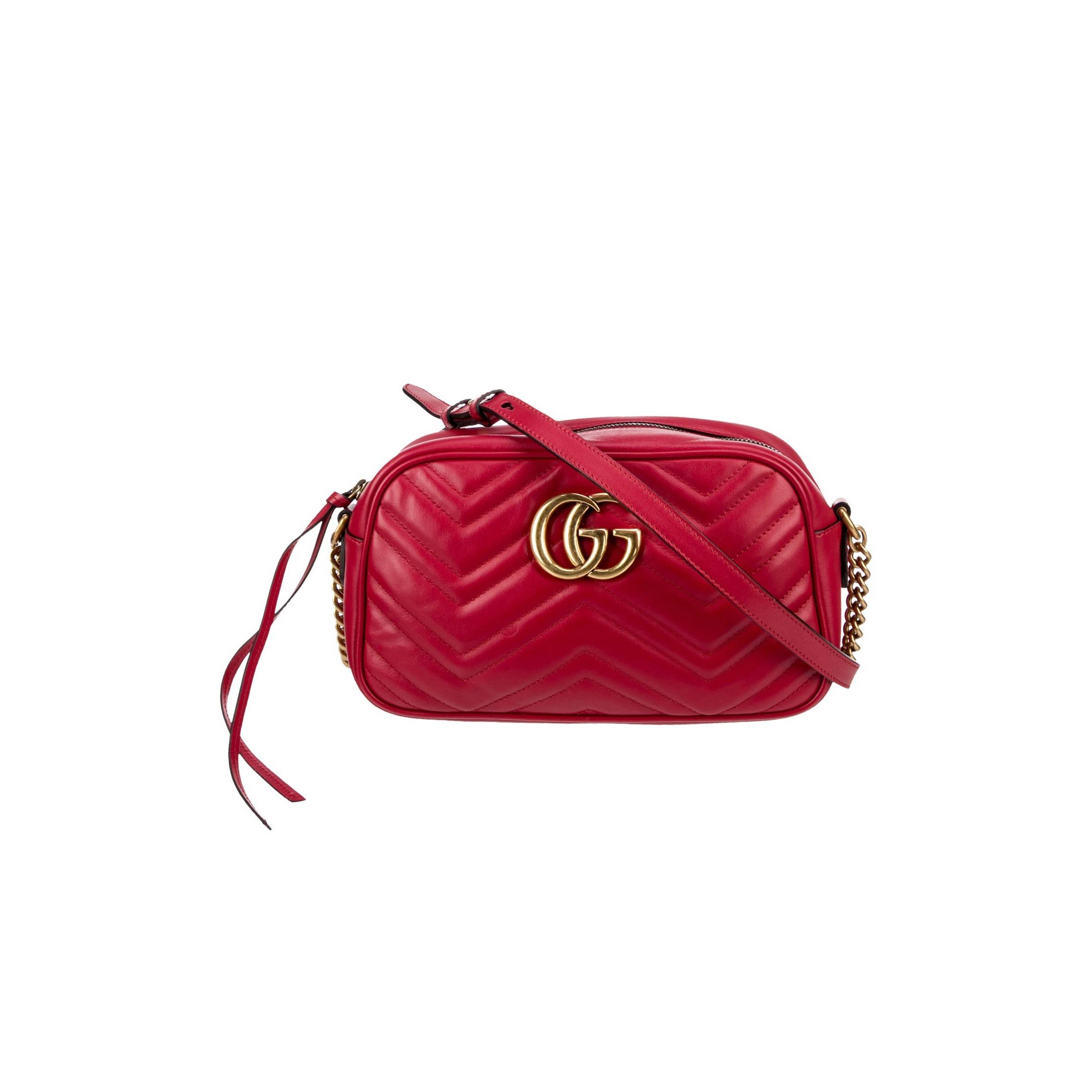 GUCCI MARMONT SMALL MATELASSÉ SHOULDER BAG 447632  (24*13*7cm)