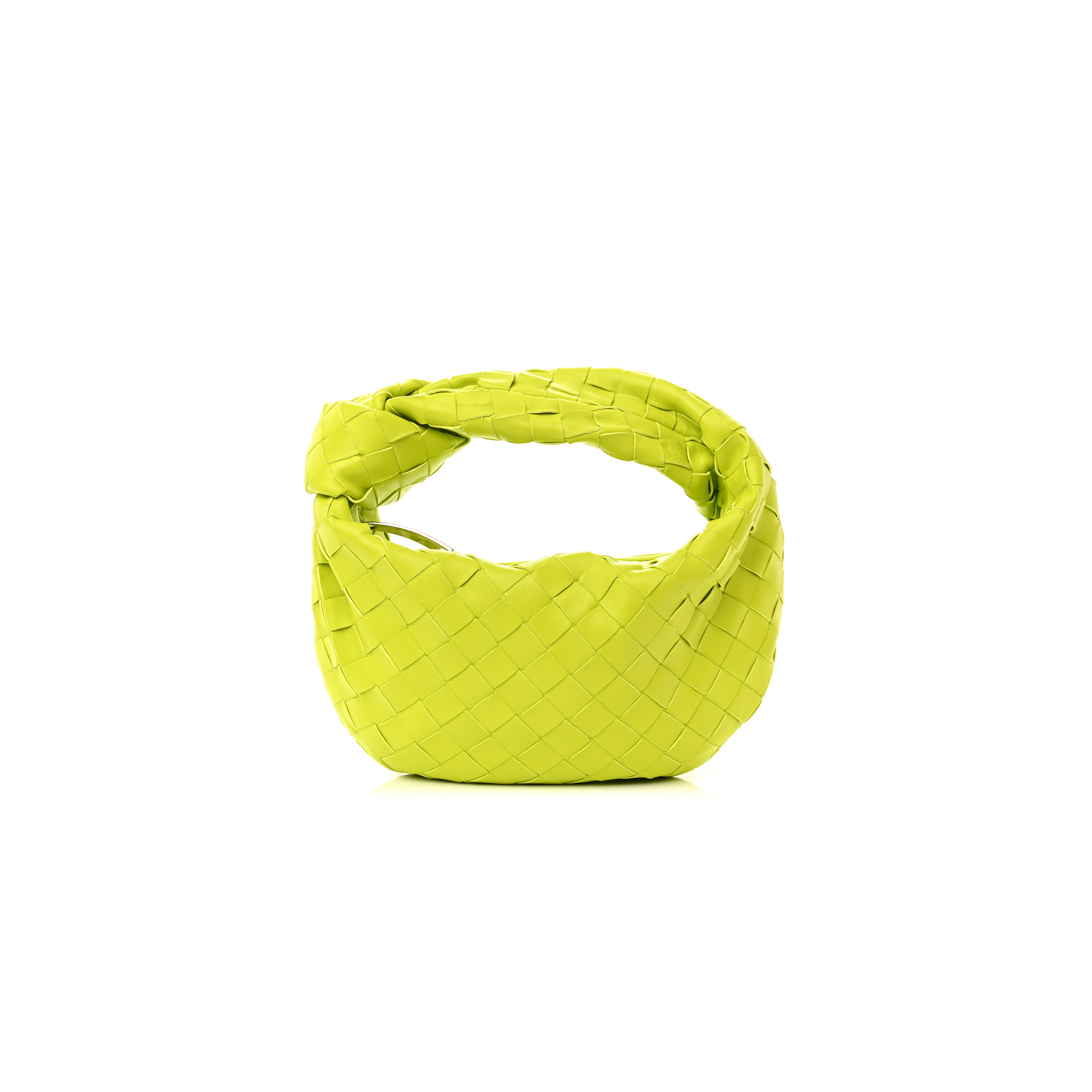 BOTTEGA VENETA NAPPA INTRECCIATO MINI JODIE KIWI (25*14*8cm)