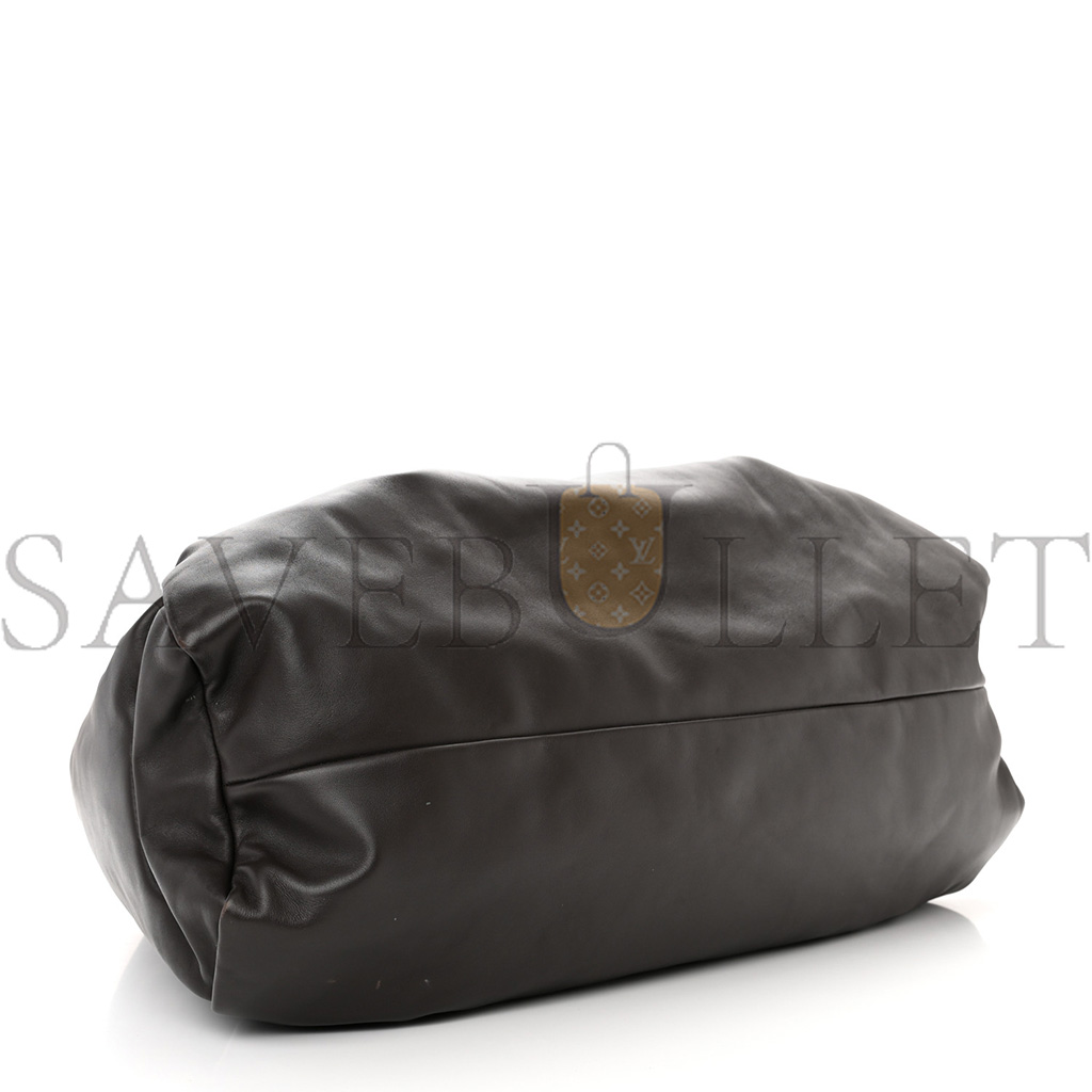 BOTTEGA VENETA SMOOTH BUTTER CALFSKIN LARGE THE SHOULDER POUCH BROWNIE (50*30*15cm)