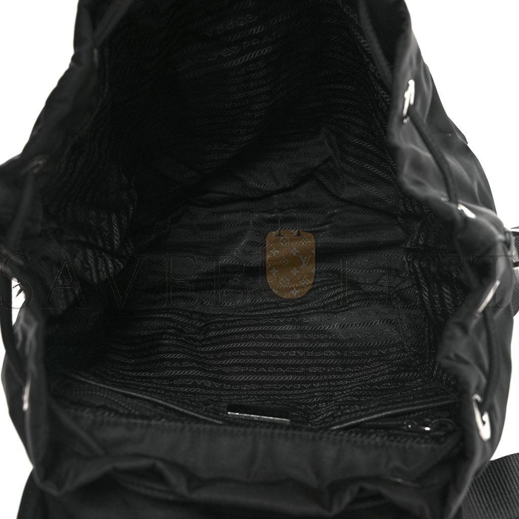 PRADA NYLON VELA MEDIUM BACKPACK BLACK (30*30*14cm)