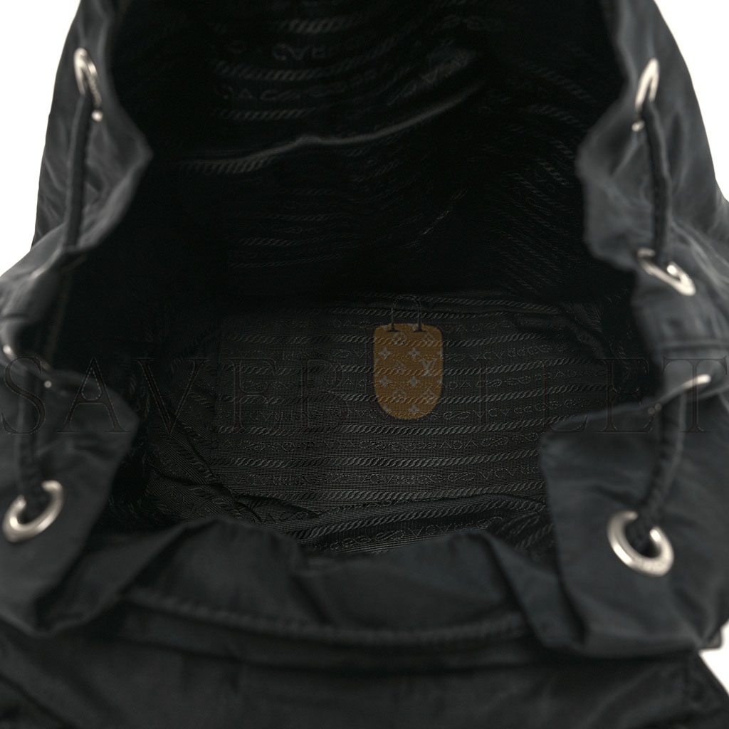 PRADA NYLON VELA MEDIUM BACKPACK BLACK (30*30*14cm)