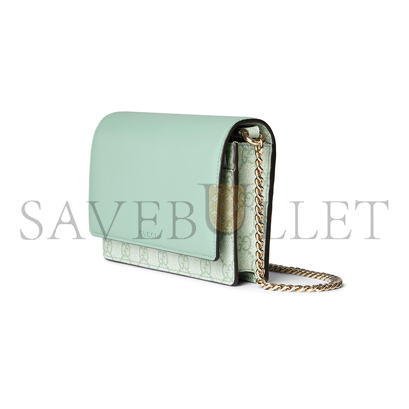 GUCCI GG EMBLEM WALLET ON CHAIN 826720AAEQ73441 (20*13*4cm) GUCCI GG EMBLEM WALLET ON CHAIN 826720AAEQ73441 (20*13*4cm)