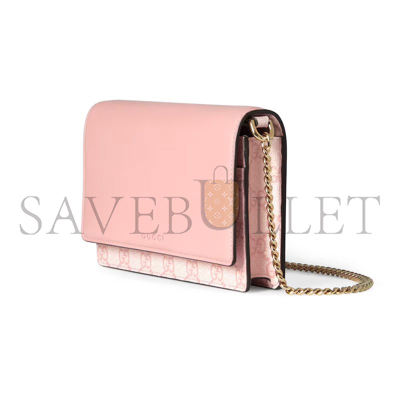 GUCCI GG EMBLEM WALLET ON CHAIN 826720AAEQ76941 (20*13*4cm) GUCCI GG EMBLEM WALLET ON CHAIN 826720AAEQ76941 (20*13*4cm)