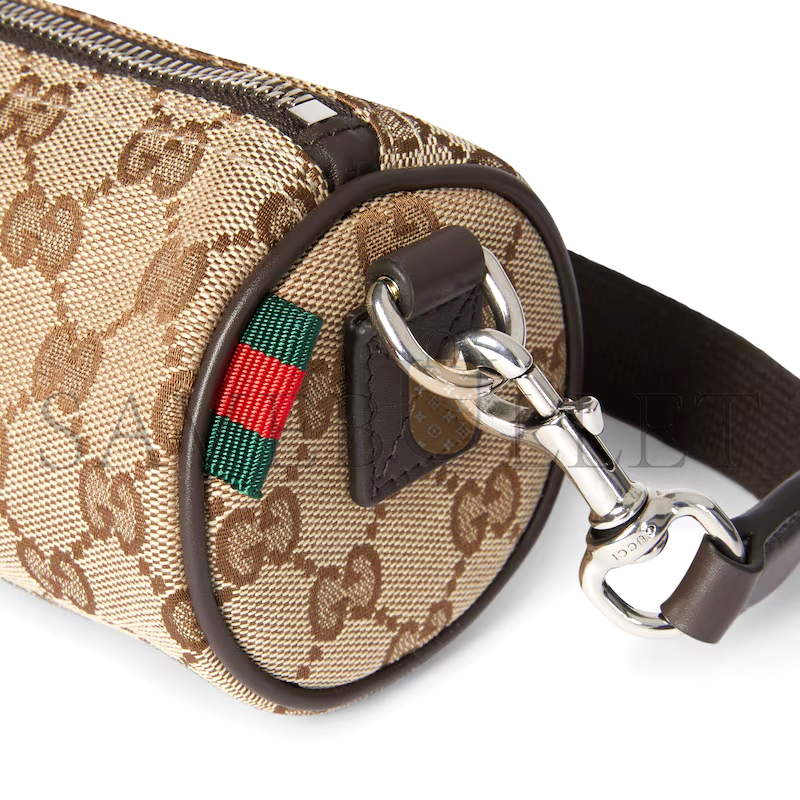 GUCCI GG CANVAS MINI CYLINDER BAG 834269FAEON9750 (17*8*8cm)