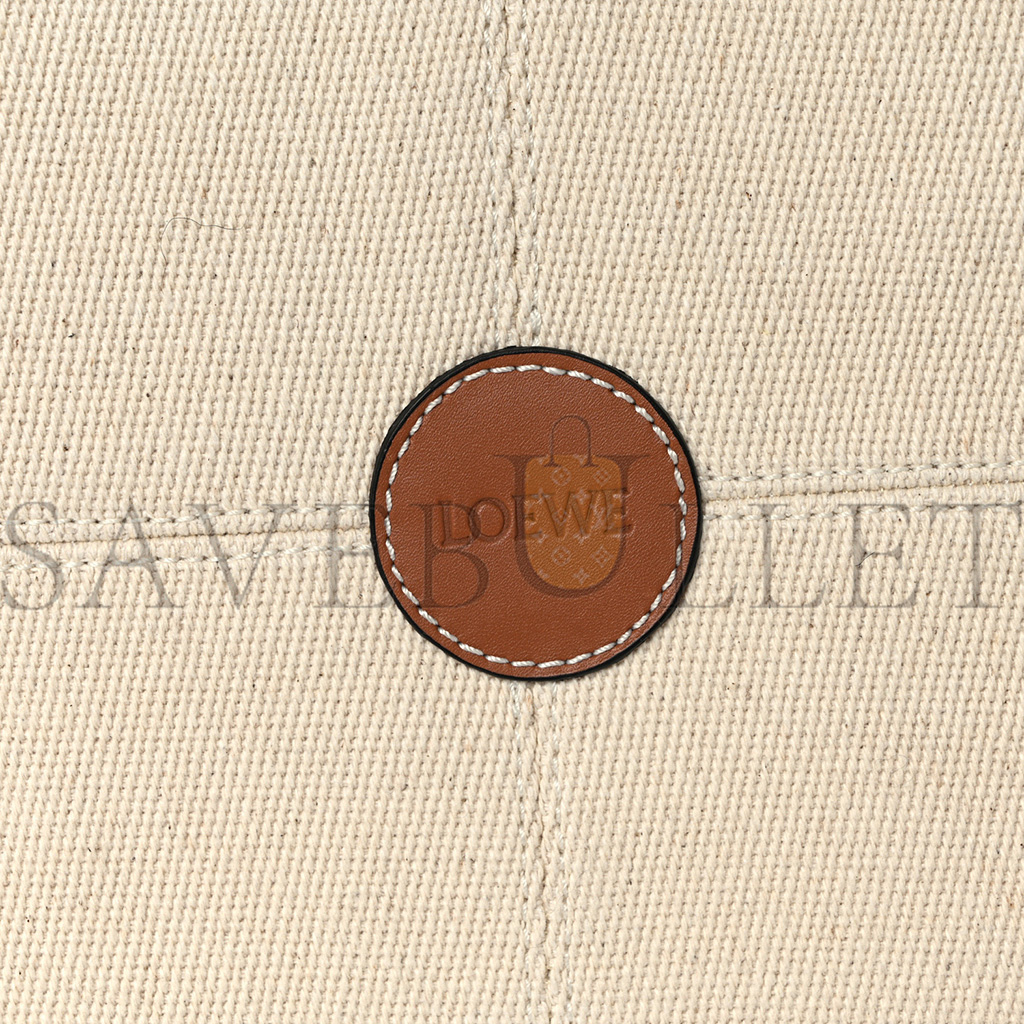 LOEWE CANVAS CALFSKIN SMALL CUSHION TOTE BEIGE (32*23*15cm)