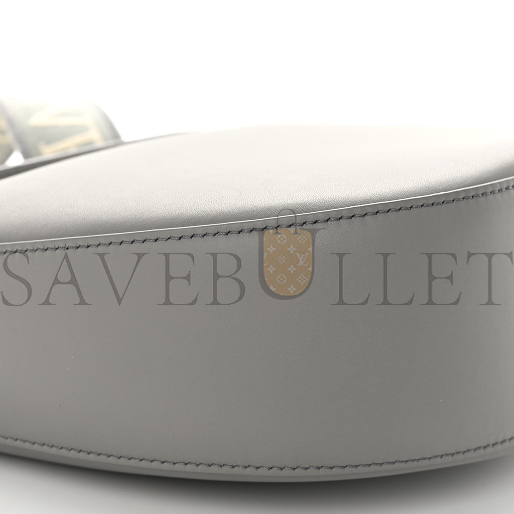 LOEWE SATIN CALFSKIN JACQUARD LUNA BAG PEARL GREY (26*22*8cm)