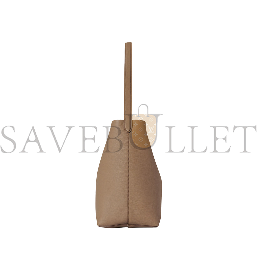 THE ROW MEDIUM NS PARK TOTE BAG IN LEATHER DARK TAUPE W1313L129DTPL (33*28*15cm)